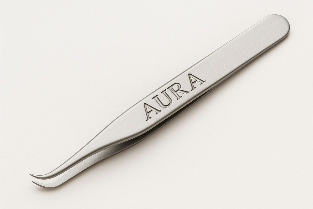 Aura Pro Tweezer - Curved Tip High Volume
